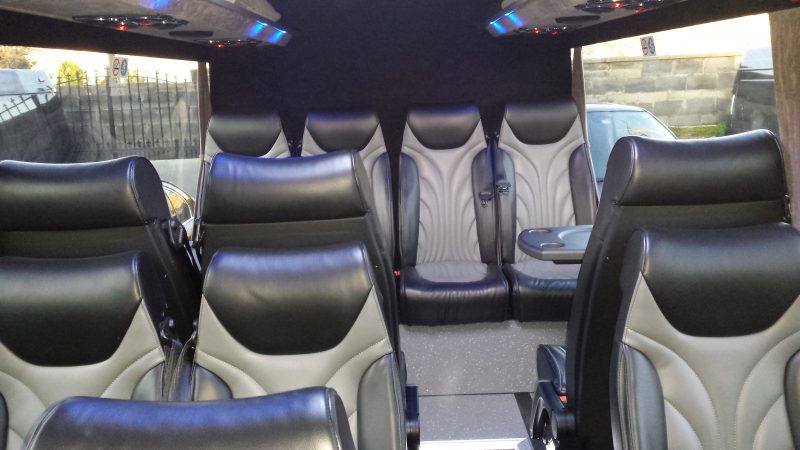Mercedes Benz Sprinter Black Passenger Seats 2